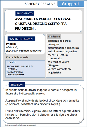 Italiano Classe I E Ii Lettura Con Immagini Studiare Facile