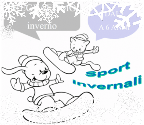 Inverno sulla neve pregrafismo